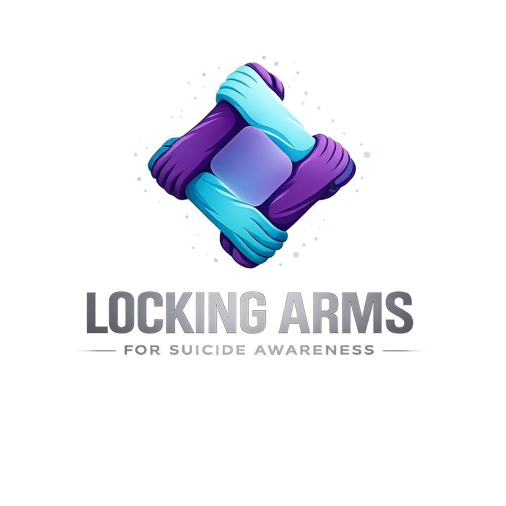 Locking Arms for Suicide Awareness Logo
